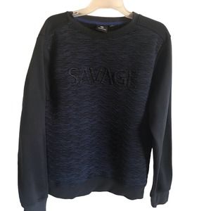 Pre-owned‎ Mens Akademiks Navy Blue Savage Sweatshirt